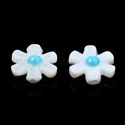 Natural Freshwater Shell Enamel Beads&nbsp;SHEL-N003-27