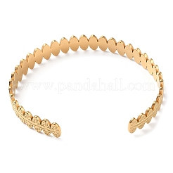 304 Stainless Steel Cuff Bangles&nbsp;BJEW-F457-06G