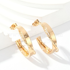 201 Stainless Steel Hoop Earrings&nbsp;EJEW-Q026-19G