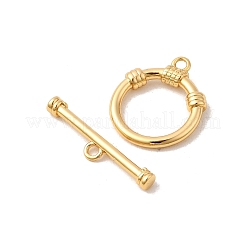 Brass Toggle Clasps&nbsp;KK-P340-33G
