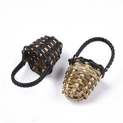 Handmade Reed Cane/Rattan Woven Pendants&nbsp;WOVE-T006-092B