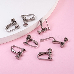 Tarnish Resistant 304 Stainless Steel Clip-on Earring Settings&nbsp;STAS-Q227-01
