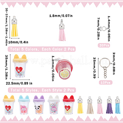 DIY Milk Tea Cup Keychain Making Kit&nbsp;DIY-SC0022-67