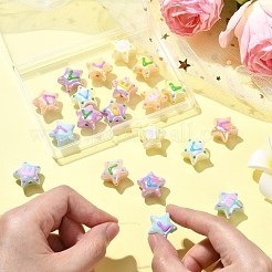 20Pcs 5 Colors Opaque Acrylic Beads&nbsp;ACRC-CJ0001-01