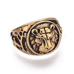 304 Stainless Steel Signet Rings for Men&nbsp;RJEW-O032-11AG