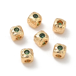 SHEGRACE Brass Cubic Zirconia Beads&nbsp;XGRQ4H529-682G-B