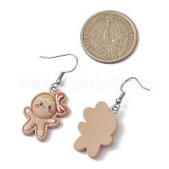 Resin Pendants & 304 Stainless Steel Dangle Earrings for Women&nbsp;EJEW-JE06234-02