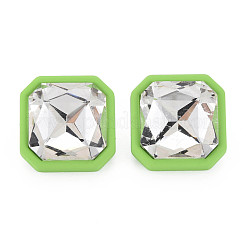 Crystal Rhinestone Square Stud Earrings with 925 Sterling Silver Pins for Women&nbsp;MACR-S275-039A