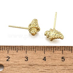 Brass Stud Earrings&nbsp;EJEW-H157-01G-02