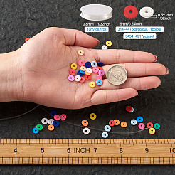 DIY Heishi Bead Stretch Bracelets Making Kits&nbsp;DIY-TA0003-22