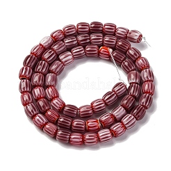 Handmade Lampwork Chevron Beads Strands&nbsp;LAMP-K041-01A-13