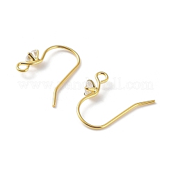 925 Sterling Silver with Clear Cubic Zirconia Earring Hooks&nbsp;STER-G036-16G