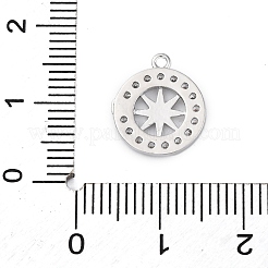 Brass Micro Pave Cubic Zirconia Pendants&nbsp;KK-P289-05P