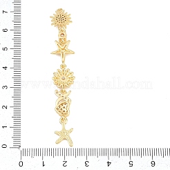 Brass Micro Pave Cubic Zirconia Big Pendants&nbsp;KK-A297-04D-G