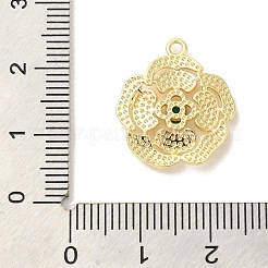 Brass Glass Pendants&nbsp;KK-Z073-15G-05