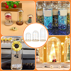 9 Sets 3 Style Glass Dome Cover&nbsp;AJEW-PH0011-45