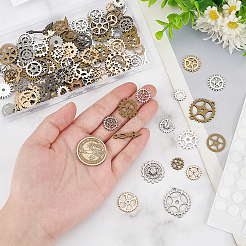 132Pcs 4 Color Alloy Cabochons&nbsp;DIY-WR0003-98