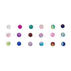 18 Colors Spray Painted Crackle Glass Beads&nbsp;CCG-JP0001-02