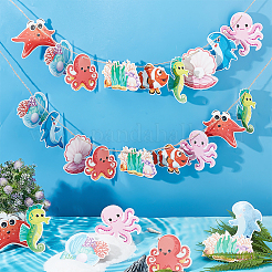 Ocean Theme Sea Animal Pendant Decoration&nbsp;HJEW-WH0042-85