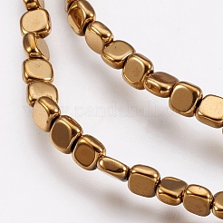 Electroplate Non-magnetic Synthetic Hematite Beads Strands&nbsp;G-I200-06B
