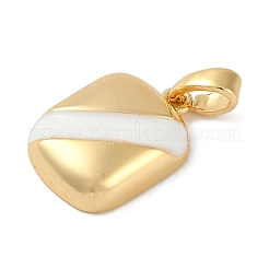 Brass Enamel Pendants&nbsp;KK-P283-28B-G