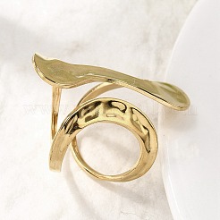304 Stainless Steel Cuff Rings for Women&nbsp;RJEW-A077-01G