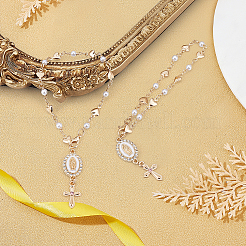 2Pcs Heart & Cross & Oval Virgin Mary 304 Stainless Steel Rhinestone & Enamel Pendant Decoration&nbsp;HJEW-MA0001-02