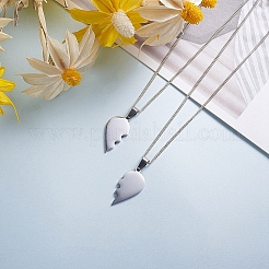 Tarnish Resistant 304 Stainless Steel Split Pendants&nbsp;STAS-F213-01P