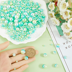 1830Pcs 5 Styles ABS Plastic Imitation Pearl Beads&nbsp;MACR-SP0001-03C