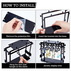 Acrylic Earring Display Stands&nbsp;EDIS-WH0030-14A