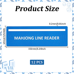 Plastic Mahjong Rules Reader&nbsp;AJEW-WH0796-53A