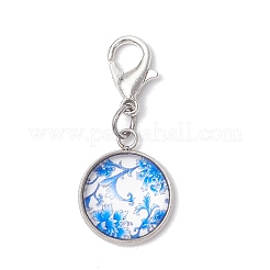 Half Round/Dome Glass Pendant Decorations&nbsp;HJEW-JM03338