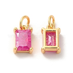 Real 18K Gold Plated Brass Micro Pave Cubic Zirconia Pendants&nbsp;X-KK-M243-08G-05