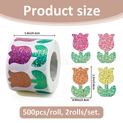 2Rolls Coated Paper Self-adhesive Stickers Roll&nbsp;STIC-FH0001-27C