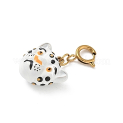 304 Stainless Steel Enamel Pendant Decorations&nbsp;LS-STAS-A131-09H-G