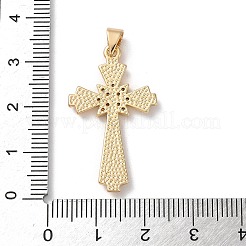 Brass Micro Pave Cubic Zirconia Pendants&nbsp;KK-A212-07A-G