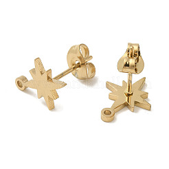 Ion Plating(IP) 304 Stainless Steel Stud Earring Findings&nbsp;X-STAS-I206-57G