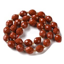 Natural Red Jasper Beads Strands&nbsp;G-N342-149A-03