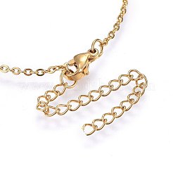 Ion Plating(IP) 304 Stainless Steel Pendant Necklaces&nbsp;LS-NJEW-H491-17G