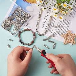 150Pcs 15 Style Tibetan Style Alloy Tube Beads&nbsp;FIND-SZ0001-16-RS