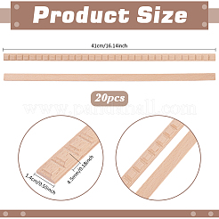 Square Wood Carving Waistline Edge Strips for Living Room Background Wall Decorative&nbsp;DIY-WH0622-561