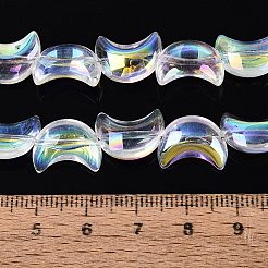 Electroplate Transparent Glass Beads Strands&nbsp;EGLA-N057-09A-01
