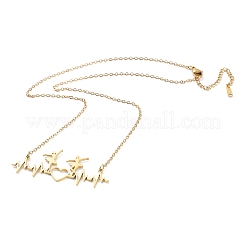304 Stainless Steel Pendant Necklaces for Women&nbsp;LS-NJEW-C020-01G