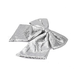 Christmas Plastic Sequin Big Bowknot Pendant Decorations&nbsp;AJEW-S088-04D