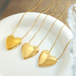 Stainless Steel Heart Pendant Necklaces&nbsp;WG55877-01