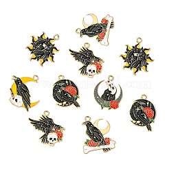 30Pcs 6 Styles Alloy Enamel Pendants&nbsp;FIND-CJ0003-69