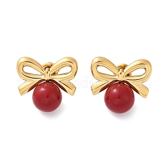 304 Stainless Steel Enamel Stud Earrings&nbsp;EJEW-G423-10G-02