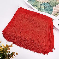 Polyester Latin Fringe Lace&nbsp;OCOR-WH0064-43B