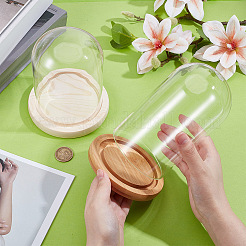 2Pcs 2 Styles Glass Dome Cover&nbsp;AJEW-NB0007-12