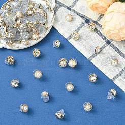 100Pcs 20 Styles Elegant Alloy Rhinestone Brooch Pins&nbsp;FIND-CJ0004-17